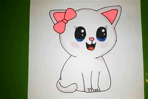 Как нарисовать милого котенка