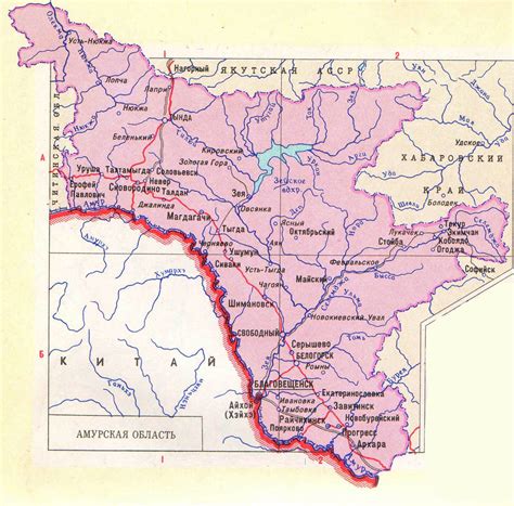 Магдагачи амурская область на карте