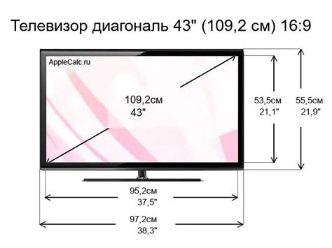 Размеры телевизора 32 дюйма
